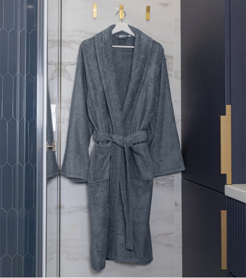 Grey Terry Bathrobe