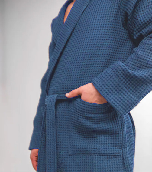Blue Waffle Bathrobe