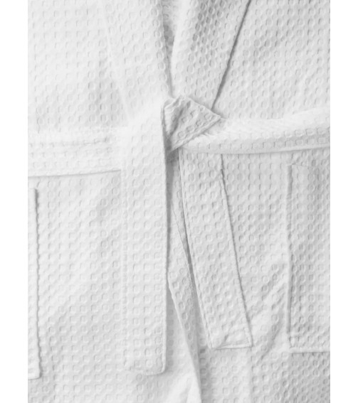 Waffle White Bathrobe