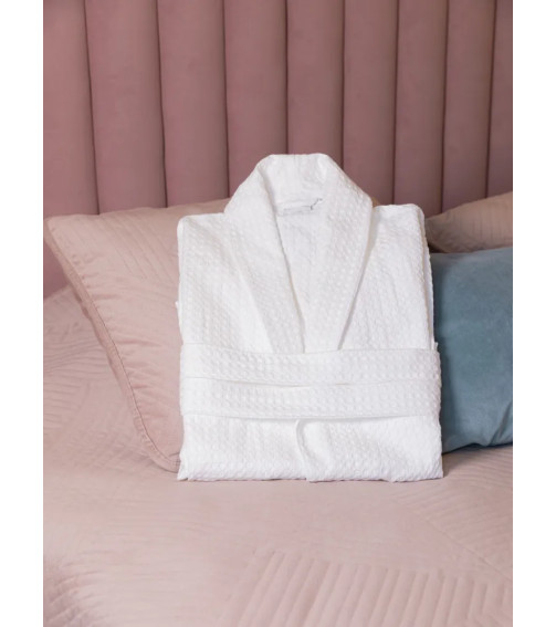 Waffle White Bathrobe