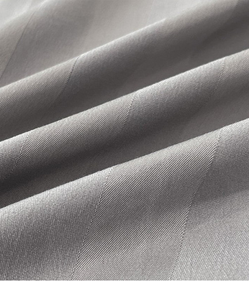 Satin stripe gray queen size