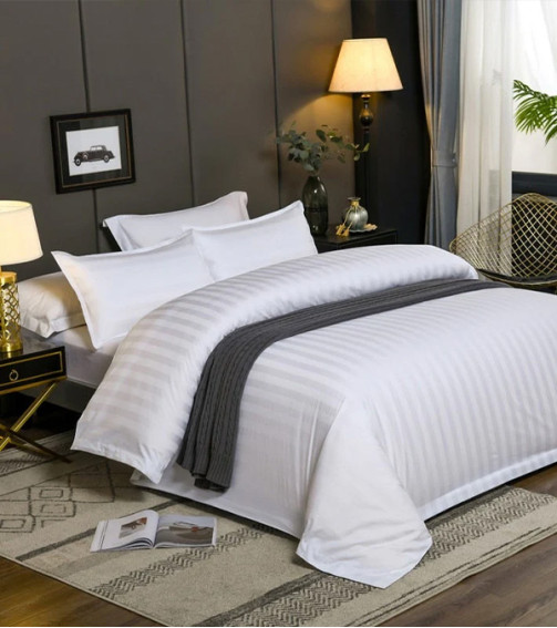 Set "Stripe Satin Premium" king size