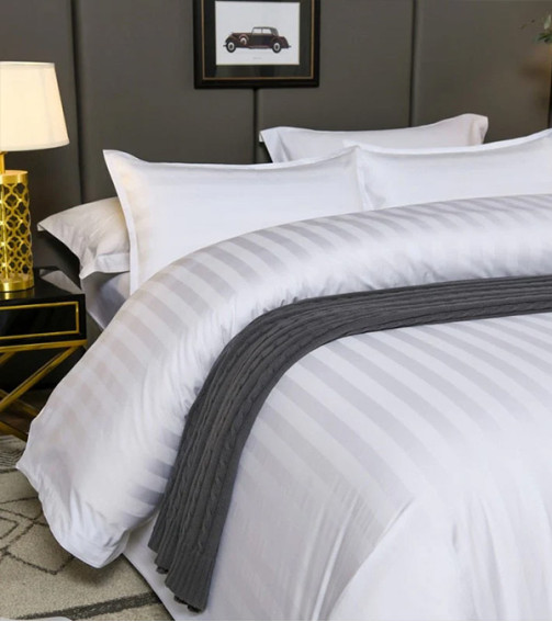 Set "Stripe Satin Premium" king size