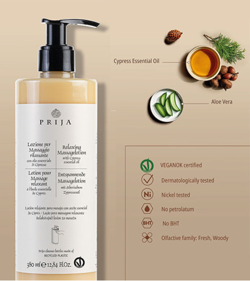 Loțiune de masaj relaxantă Prija 380 ml