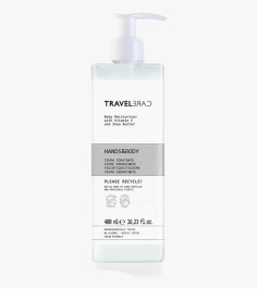 Cremă hidratantă pentru corp, în sticlă reîncărcabilă cu pompa 480 ml, TravelCare