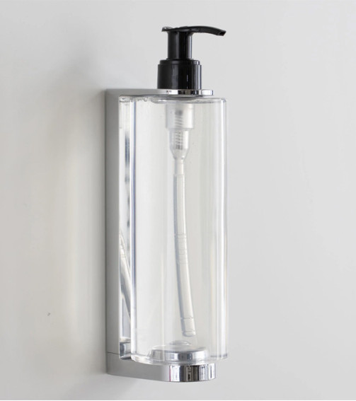 Suport dispenser din ABS pentru sticlă cu pompa, crom Suport dispenser din ABS pentru sticlă cu pompa, crom