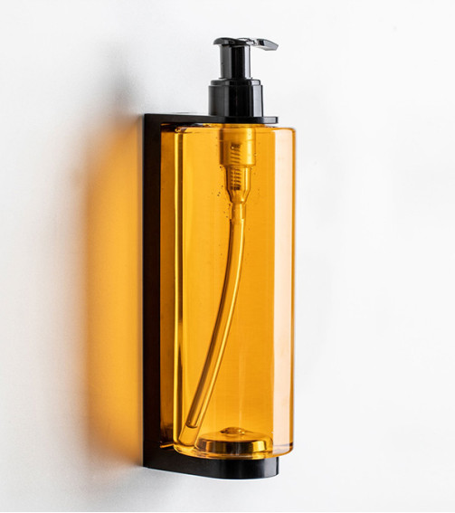 Black Abs Adhesive Wall Bracket For Pump Dispenser