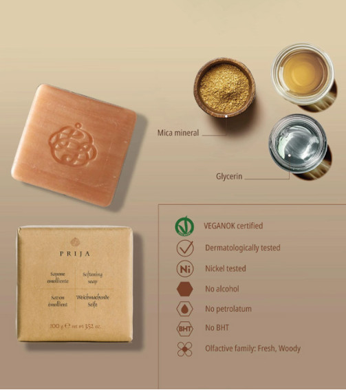 Săpun emolient cu glicerină vegetală Prija 100 g