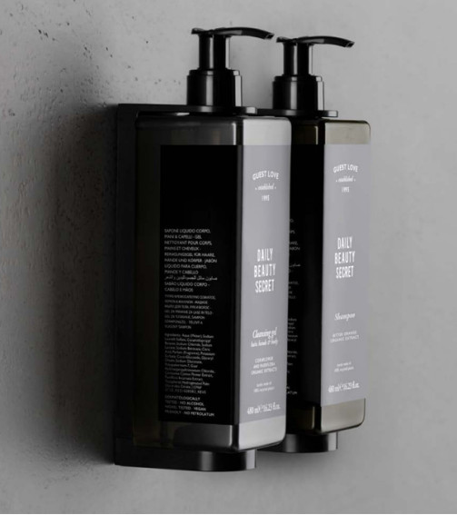 Shampoo, in bottle with pump 480 ml, Guest Love
