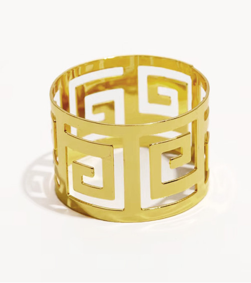 Napkin Ring "Golden Maze"