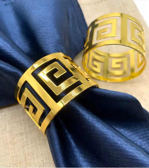 Napkin Ring "Golden Maze"