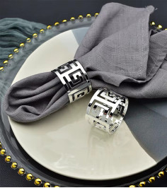 Napkin Ring "Silver Maze"