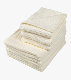 Waffle Cream Towel Livia 30x50