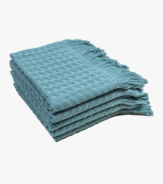 Blue Waffle Towel Monaco 30x50