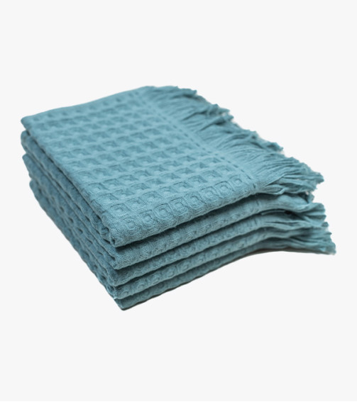 Blue Waffle Towel Monaco 30x50