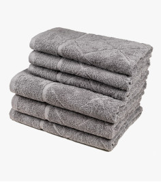 Grey Bath Towel Toscana 70x130