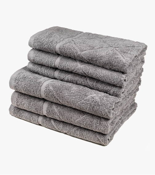 Grey Bath Towel Toscana 70x130